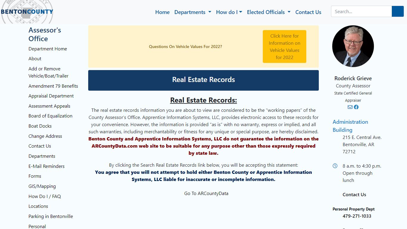 Real Estate Records - Assessor